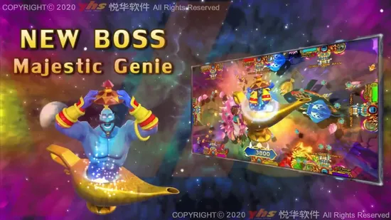 Gran oferta de EE. UU., máquina de juego de habilidad de pesca Arcade para 4 jugadores, aventura Aladdin